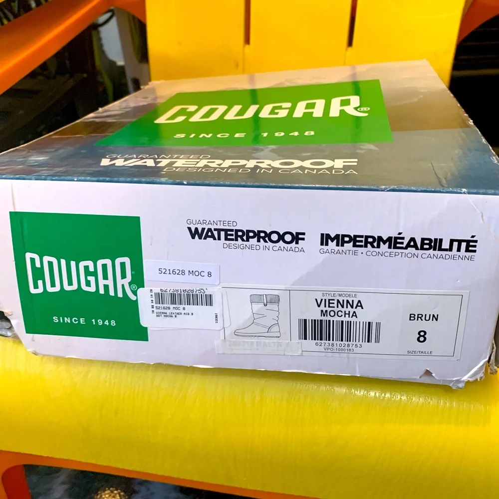 Cougar leather waterproof winter boots - Picture 1 of 5